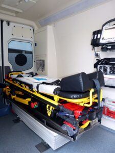 Inside an ambulance; have you been in one? Do you know what they sound like?