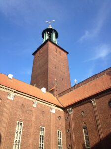 Evening reception in the Stockholm City hall, home of the Nobel Prize Dinner