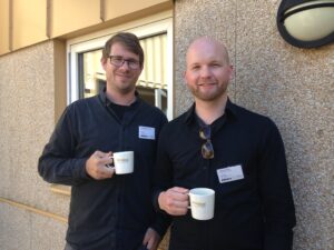 Researchers Douglas and Florian at Ecophon