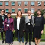 Five researchers at the Transitions17 symposium