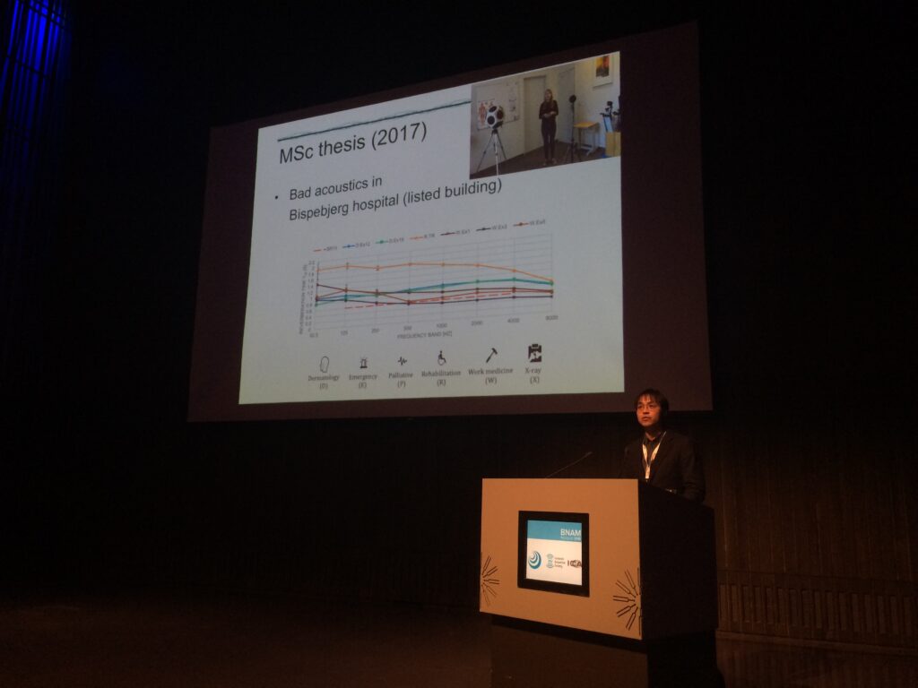 Associate Prof. Cheol-Ho Jeong presents some of the results from a Danish Master Thesis project. 