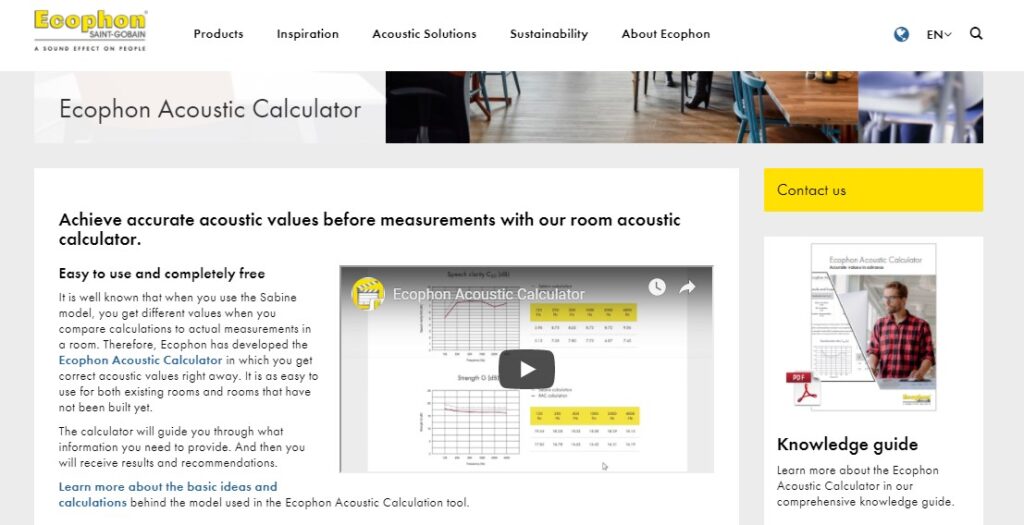 Find out what a room can sound like with the Ecophon Acoustic