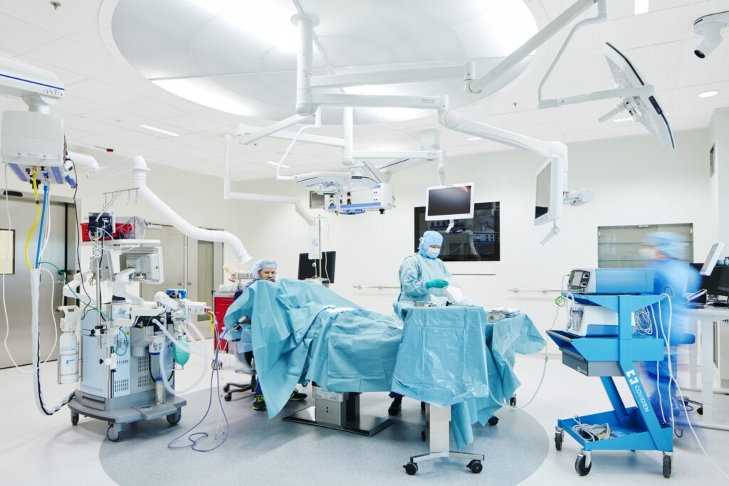 Operation room at Sundsvall Hospital, Sweden