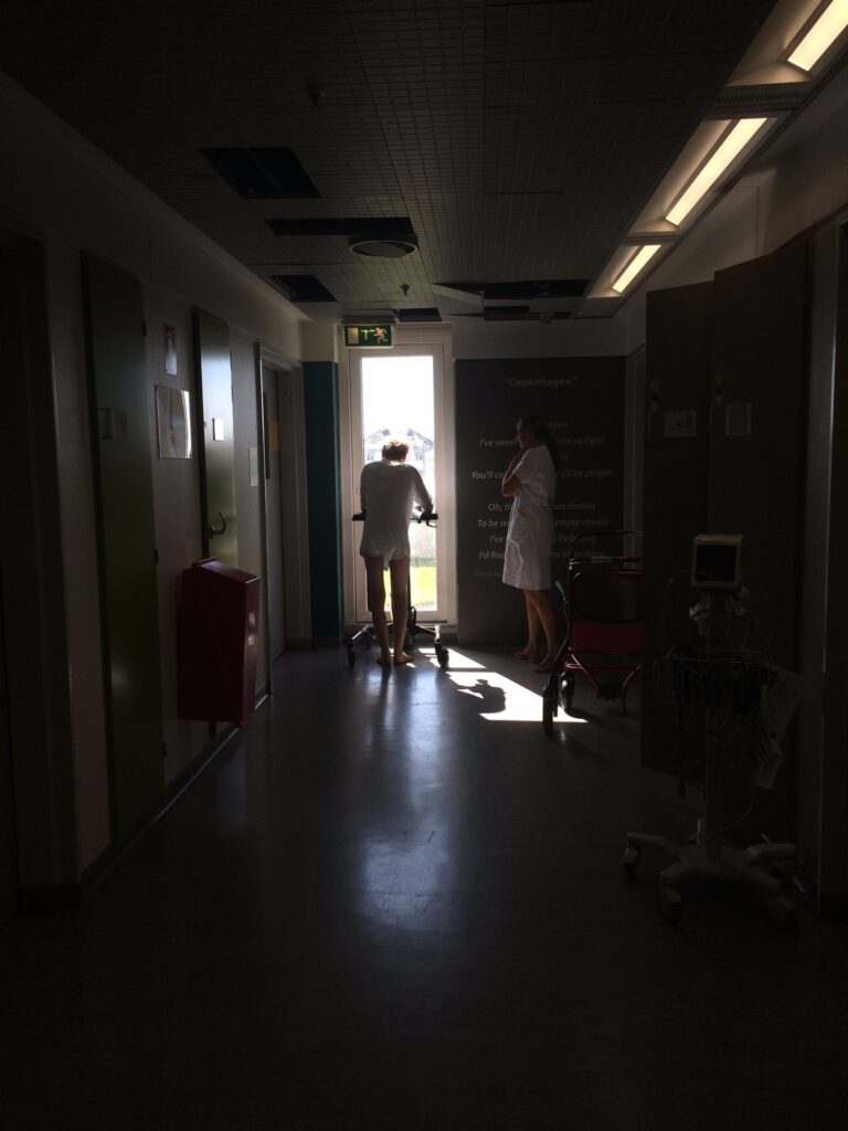 Ward corridor, Hvidovre Hospital, Denmark, Pediatric dept.