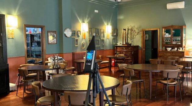 Acustic treatment in the restaurant